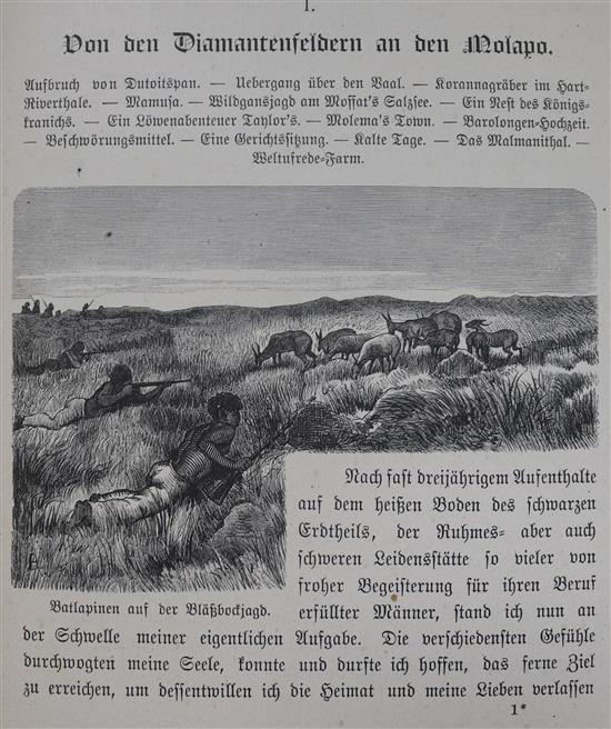 Holub, Emil - Sieben Jahre in Sud-Afrika, 2 vols, 8vo, original pictorial cloth gilt, Vienna 1881
